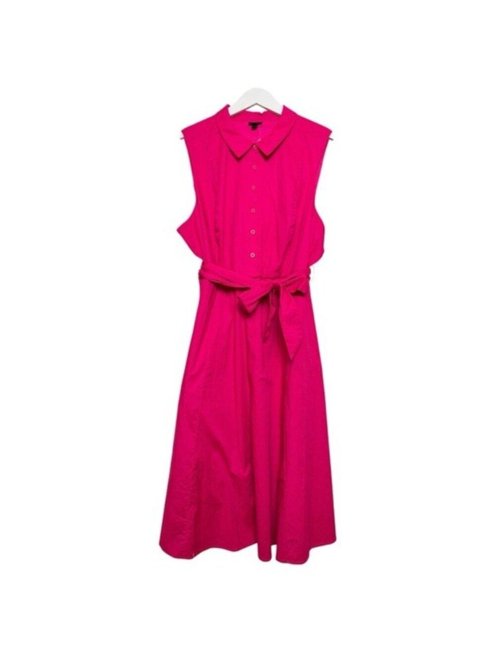 NWT Torrid Pink Peacock Shirtdress Midi Collared Sleeveless Size 3X/22-24